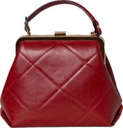 Persaman New York Quilted Satchel Top-Handle Bag