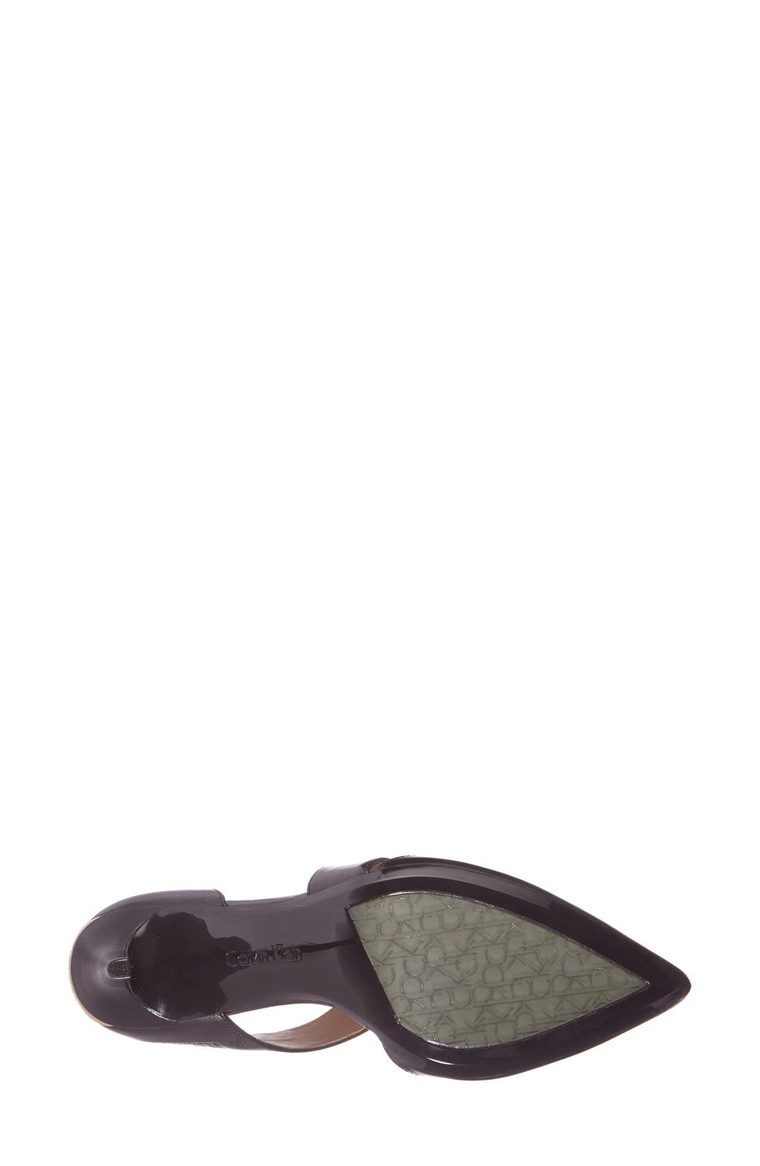 Calvin Klein 'Gella' Pointy Toe Pump, Alternate, color, Black