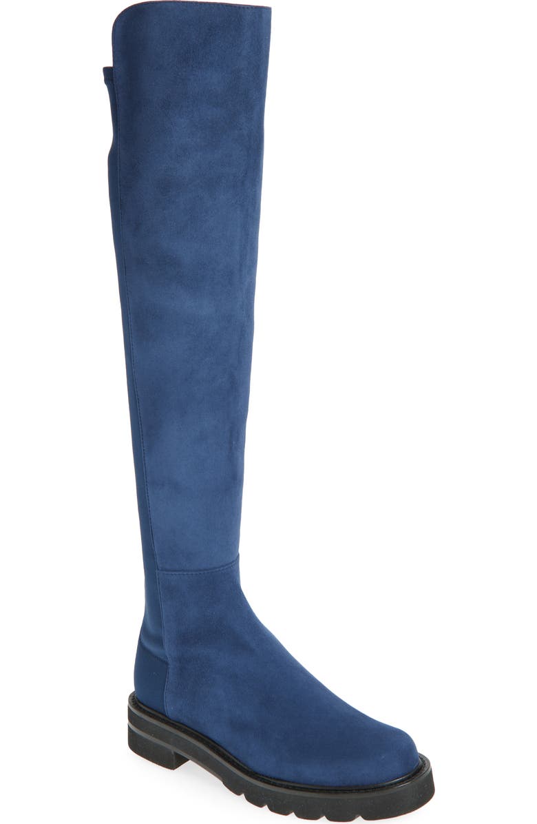 Stuart Weitzman 5050 Lift Over the Knee Boot, Main, color, Indigo
