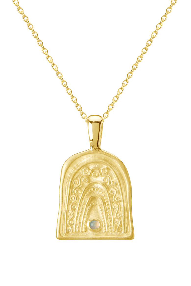 Rainbow Spirit Necklace, Main, color, Yellow Gold