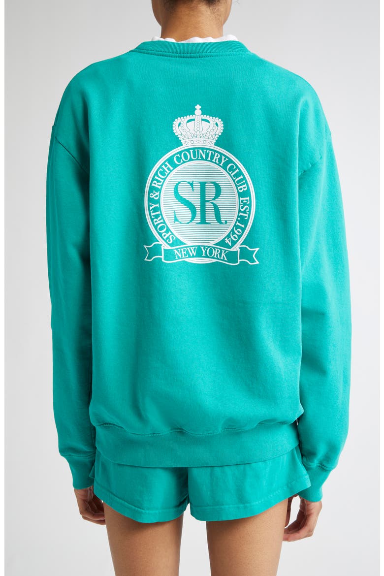 Royal Club Fleece Graphic Sweatshirt, Alternate, color, SPRING GREEN