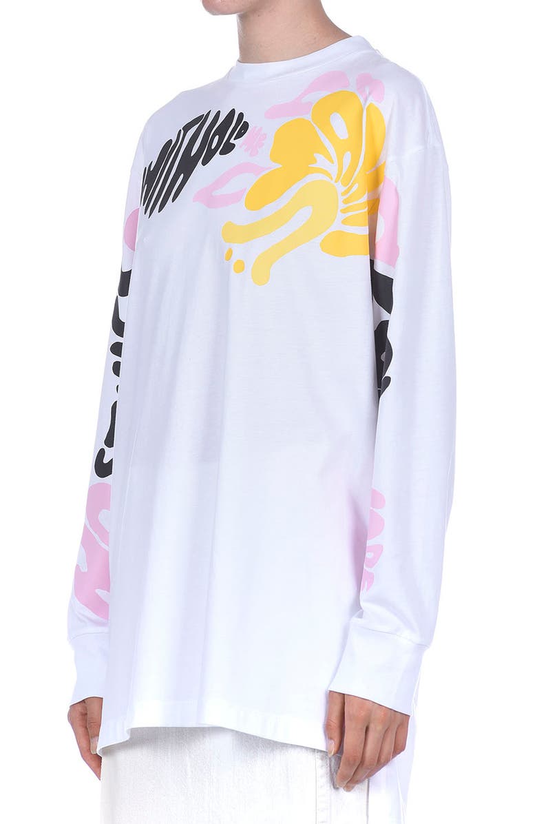 Marni Oversize Long Sleeve Graphic Tee, Alternate, color, 