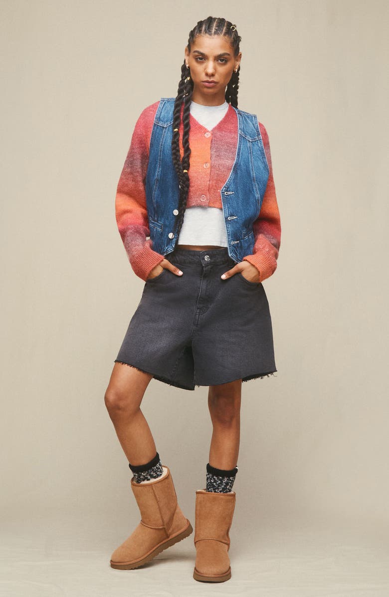 UGG<sup>®</sup> Classic II Genuine Shearling Lined Short Boot, Alternate, color, Chestnut Suede