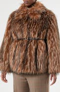 Marina Rinaldi Erosi Faux Fur Short Coat