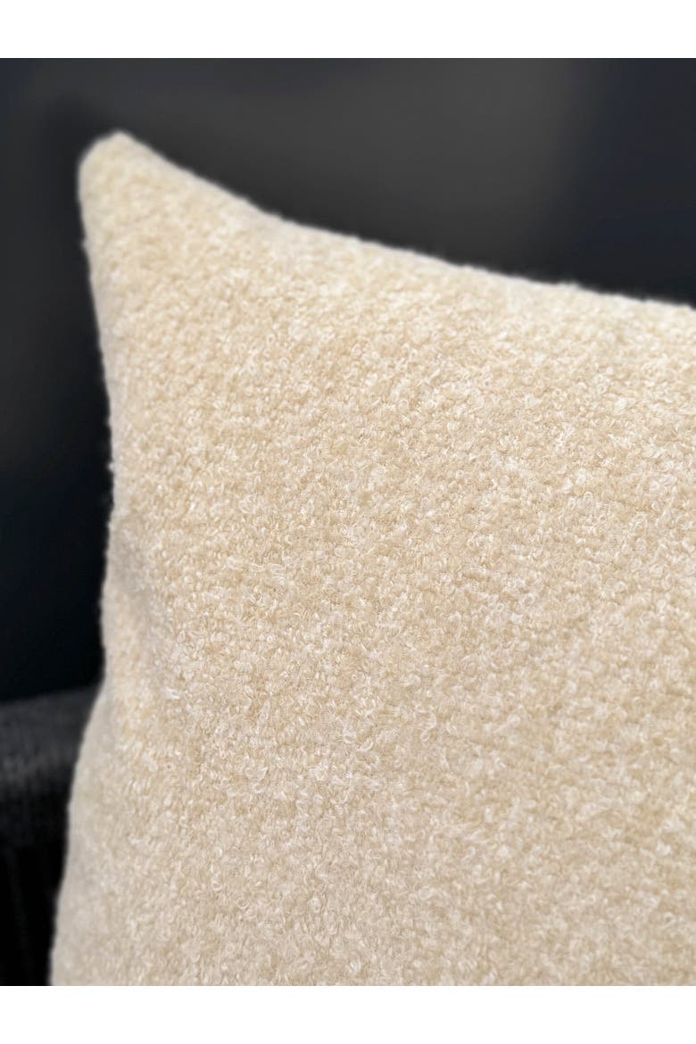 Boucle Indoor Outdoor Pillow, Alternate, color, Beige
