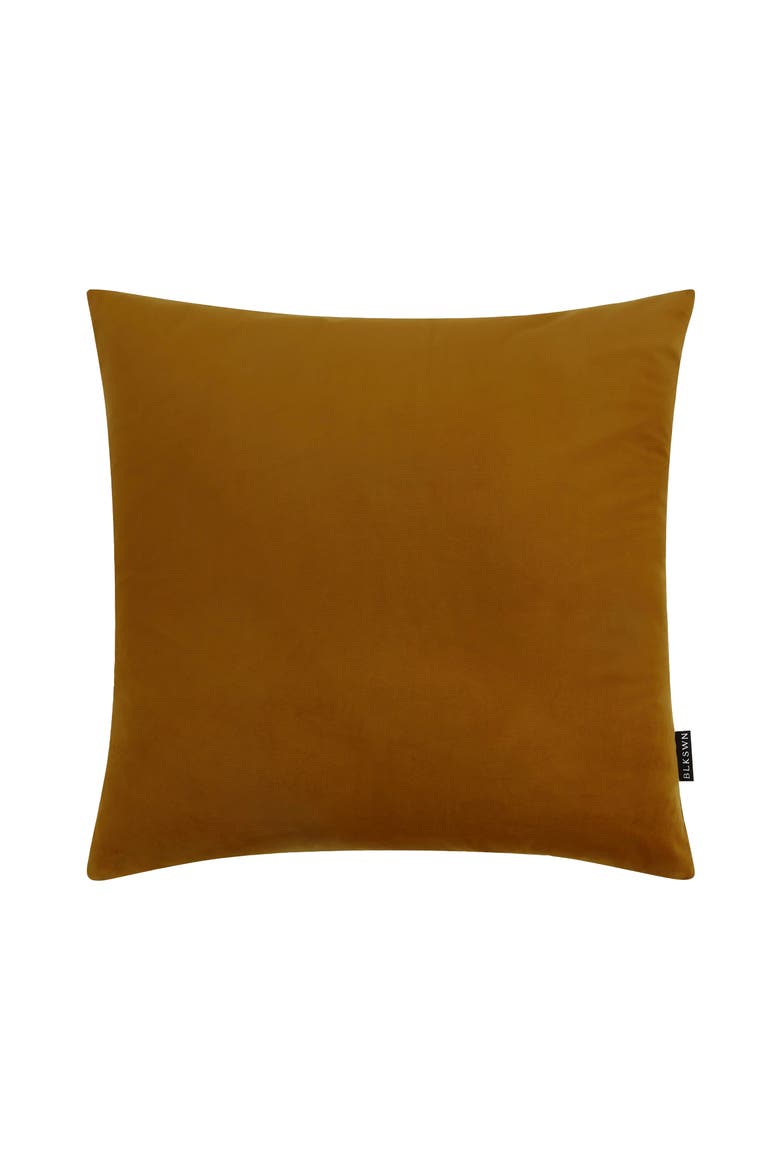 Swn  Logo Bronze Velvet Euro Sham, Main, color, Bronze