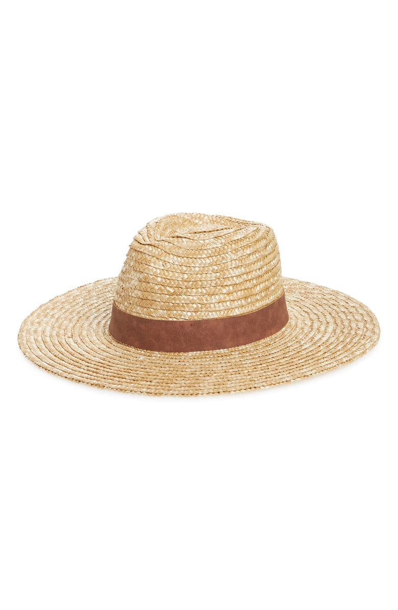 NOAKE Wheat Straw Boater, Main, color,
