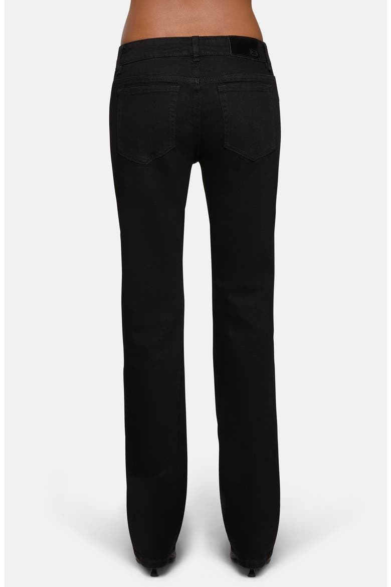 Lennon Slim Straight Jeans, Alternate, color, NOIR