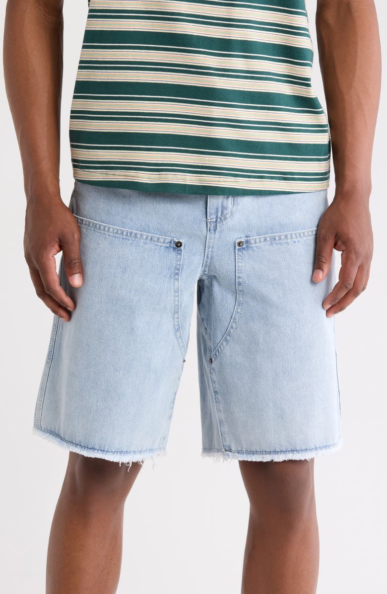 CAT WWR Double Knee Cutoff Denim Jorts, Main, color,