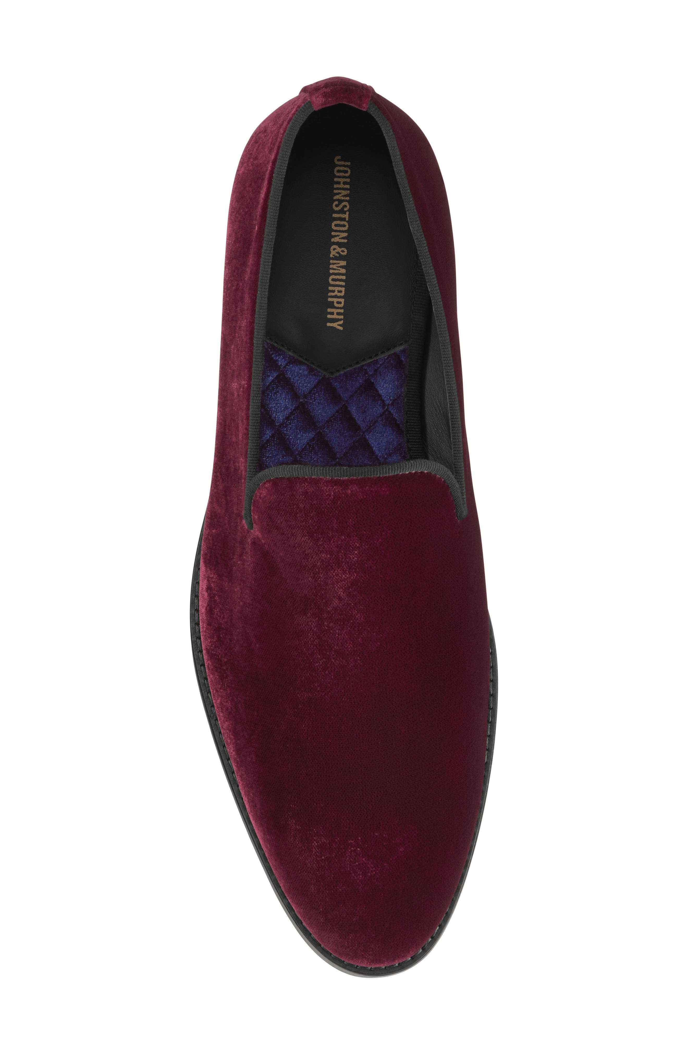 Johnston & Murphy Gavney Slip-On Loafer, Alternate, color, Burgundy Velvet