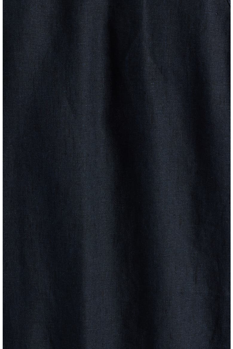 Linen Harrington Jacket, Alternate, color, NAVY SAPPHIRE - BLACK
