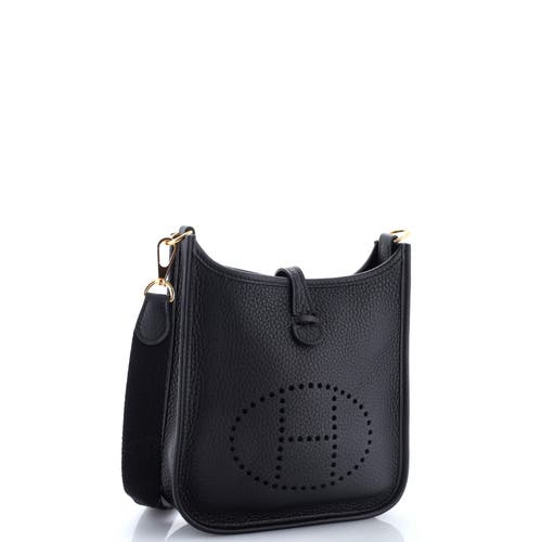 Pre-owned Hermes Hermes Evelyne Bag Gen Iii Clemence Tpm In Black