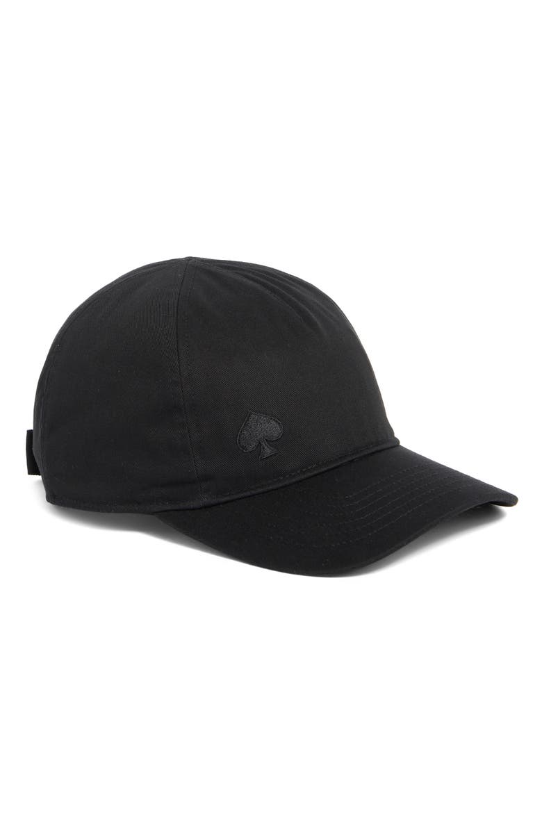 Kate Spade New York bow baseball cap, Main, color, Black