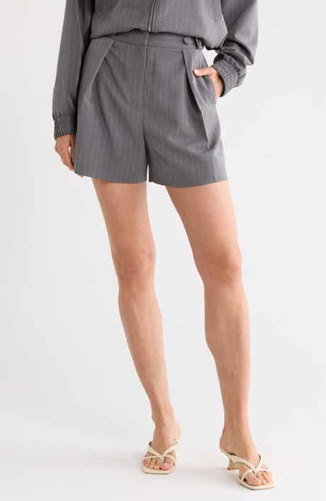 Derek Lam 10 Crosby Boswell Pinstripe Shorts