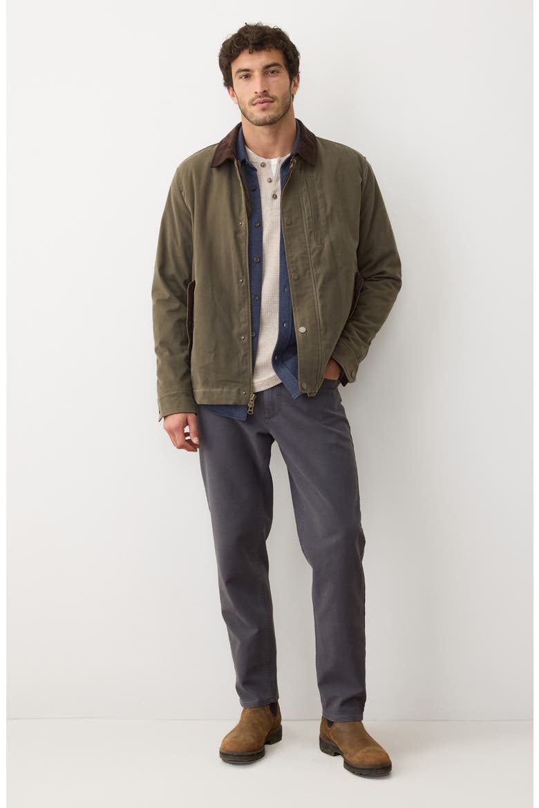Waxed Canvas Barn Jacket, Alternate, color, OLIVE