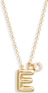 Chelsea28 Goldtone Initial Pendant Necklace