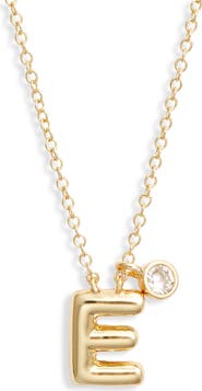 Chelsea28 Goldtone Initial Pendant Necklace