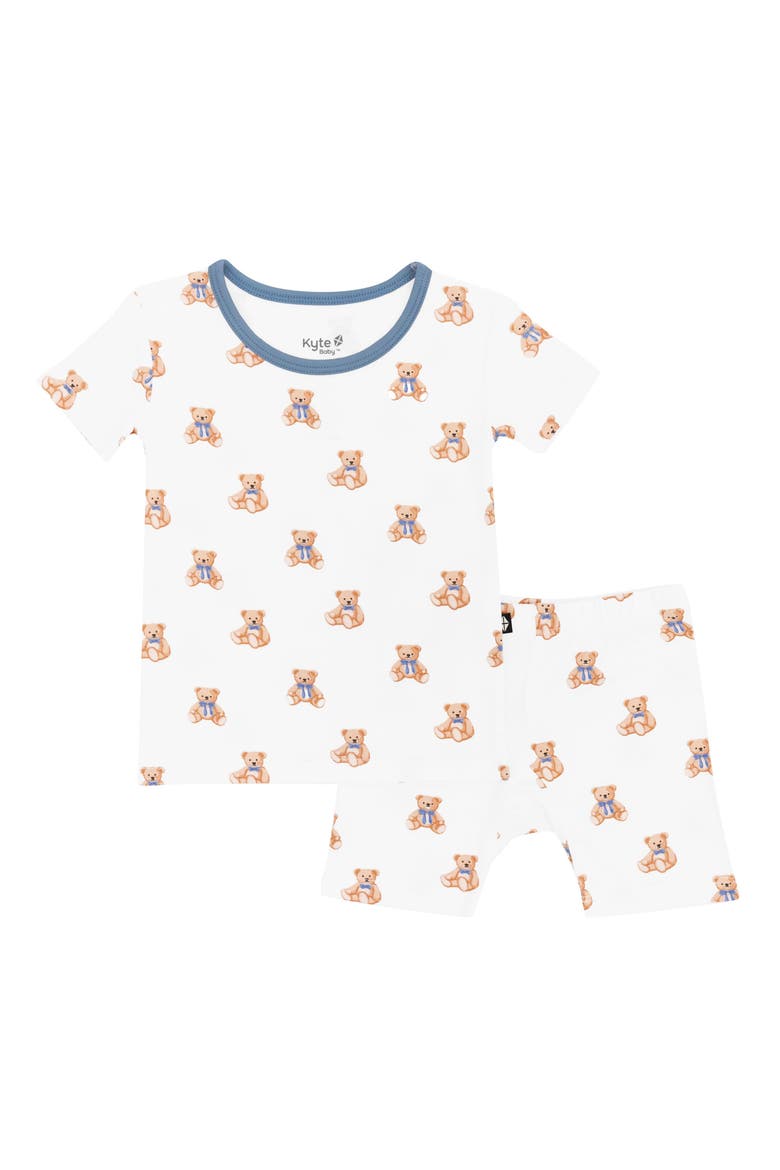 Kids' Fitted Two-Piece Pajamas, Main, color, TEDDY BEAR