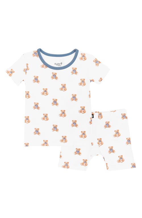 Kyte Baby Kids' Fitted Two-piece Pajamas In White