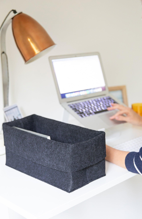 Sortjoy The Flex Bin In Carbon - Set Of 3