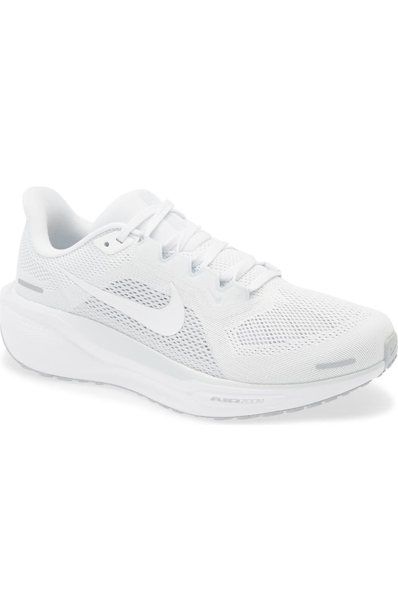 Nike Air Zoom Pegasus 41 Running Shoe, Main, color, White/ Platinum/ Silver/ White