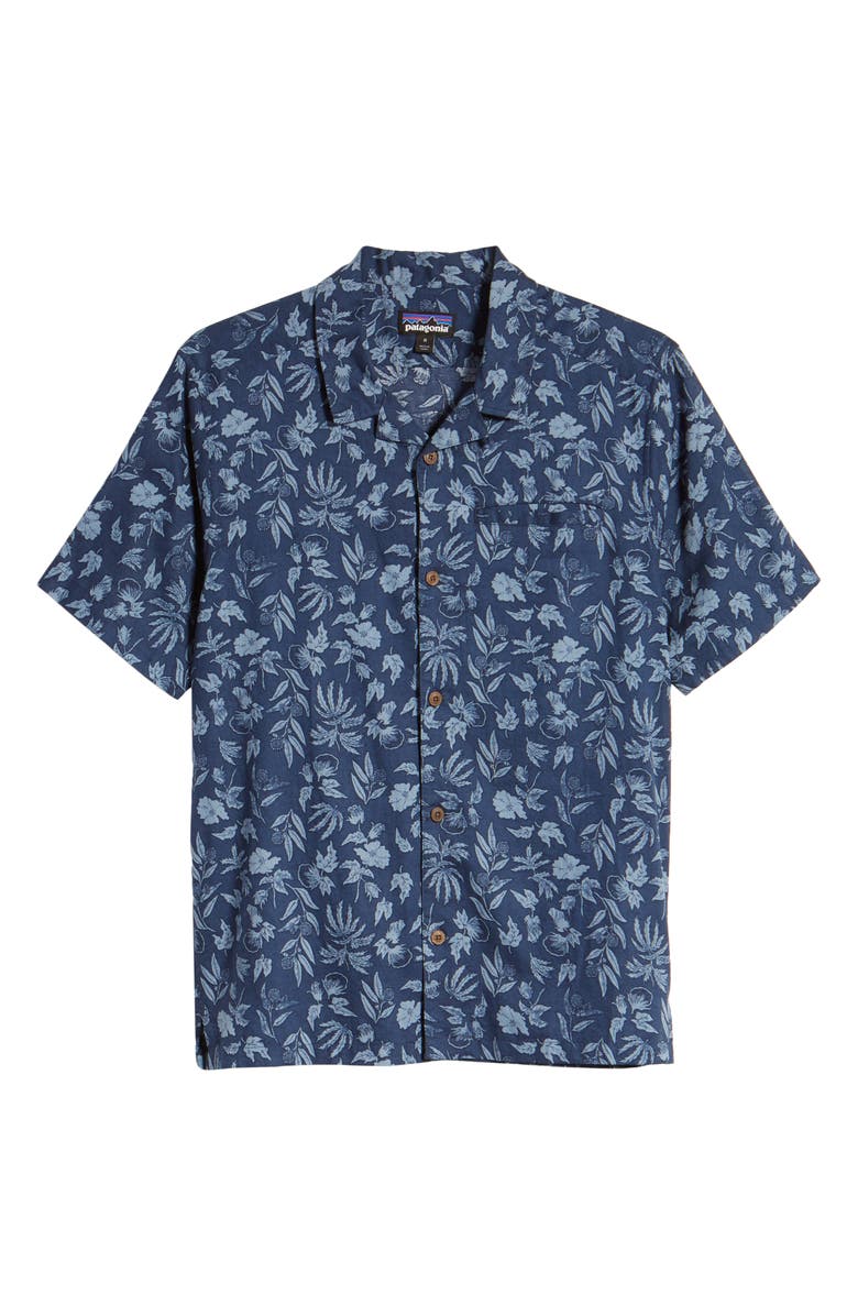 Patagonia Lightweight A/C<sup>®</sup> Regular Fit Print Cotton & Hemp Short Sleeve Shirt, Alternate, color, 