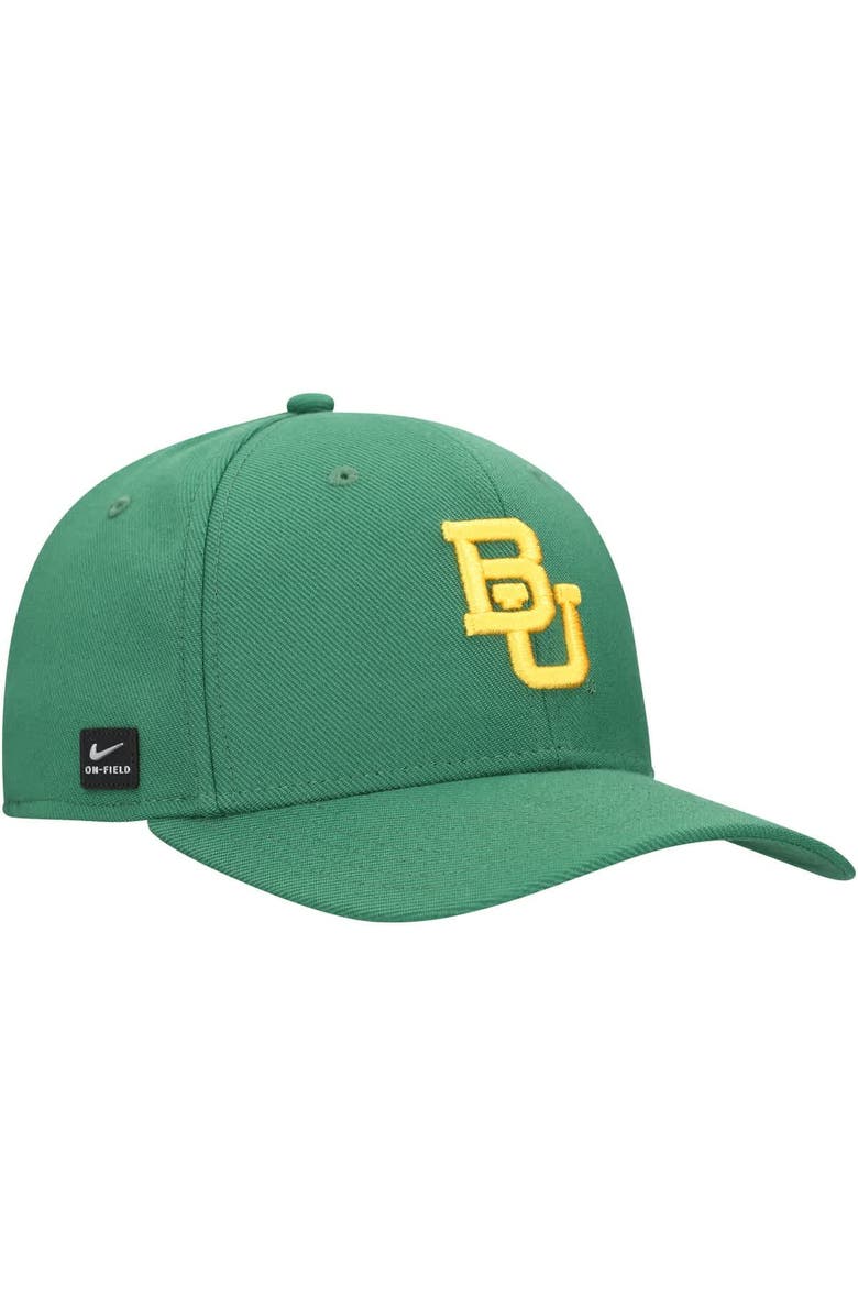 Nike Men's Nike Green Baylor Bears 2024 Sideline Rise Swoosh Flex Hat, Alternate, color, Green