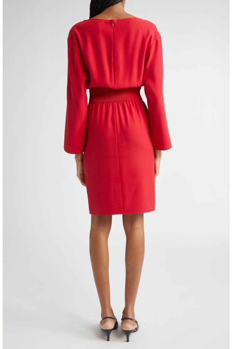 Long Sleeve Techno Cady Dress, Alternate, color, SOLID MEDIUM RED