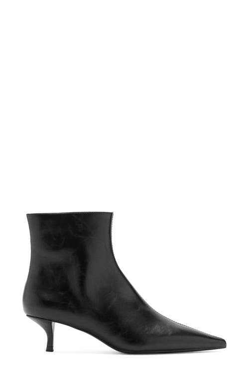 Mango Pointed Toe Bootie In Black