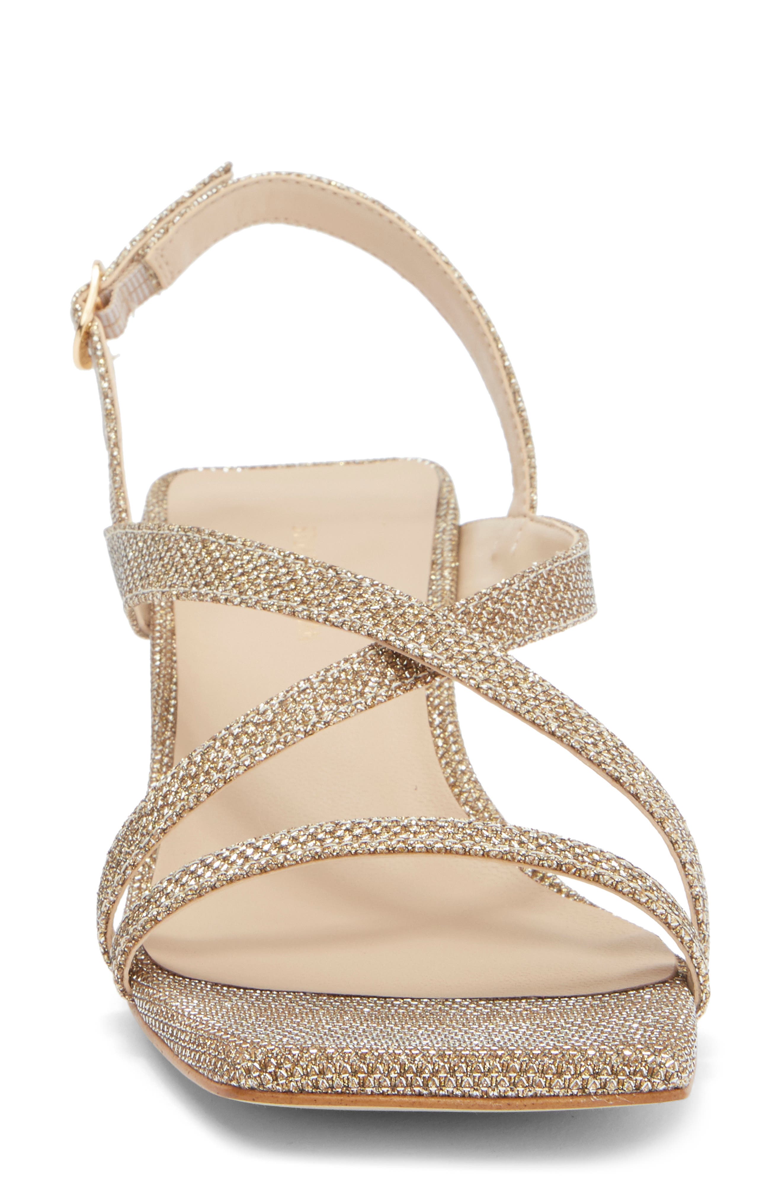 Stuart Weitzman Oasis 50 Slingback Sandal, Alternate, color, Platinum
