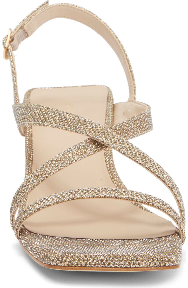 Stuart Weitzman Oasis 50 Slingback Sandal, Alternate, color, Platinum