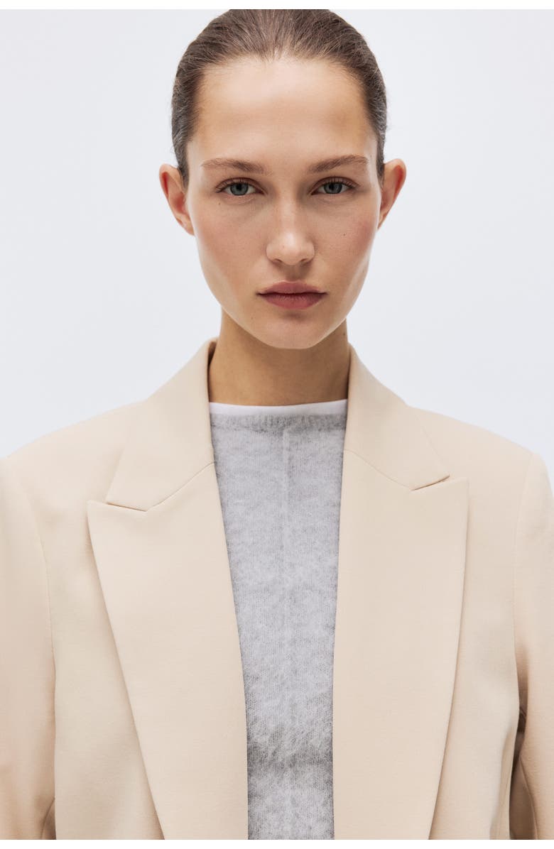 H&M Throw-on Blazer, Alternate, color, Light Beige