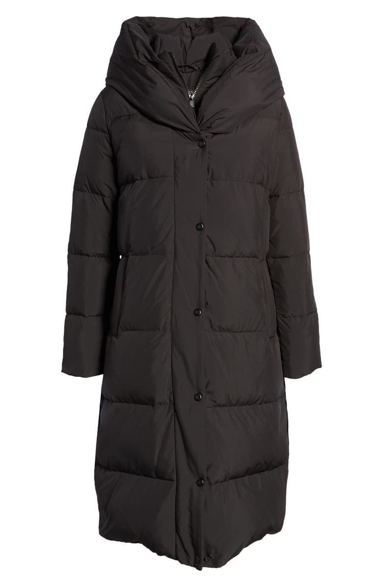 Lauren Ralph Lauren Pillow Collar Hooded Down & Feather Fill Coat, Alternate, color,