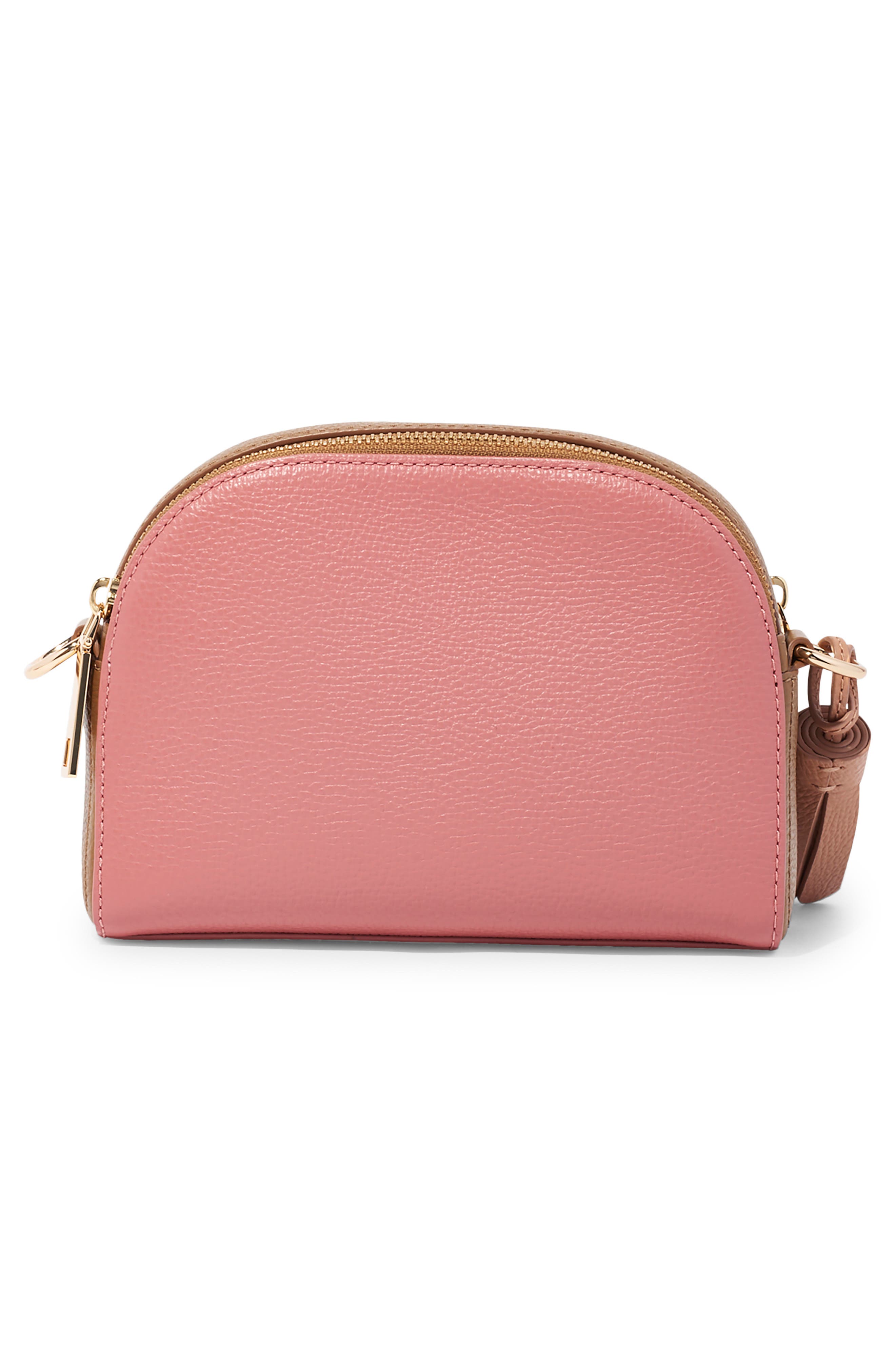 The Marc Jacobs Shutter Leather Crossbody Bag, Alternate, color, LIGHT MAHOGANY MULTI