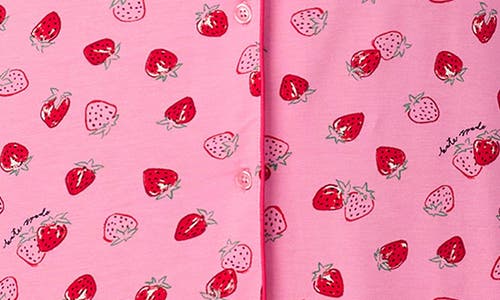 Kate Spade New York Floral Short Sleeve Pajama Set In Pink