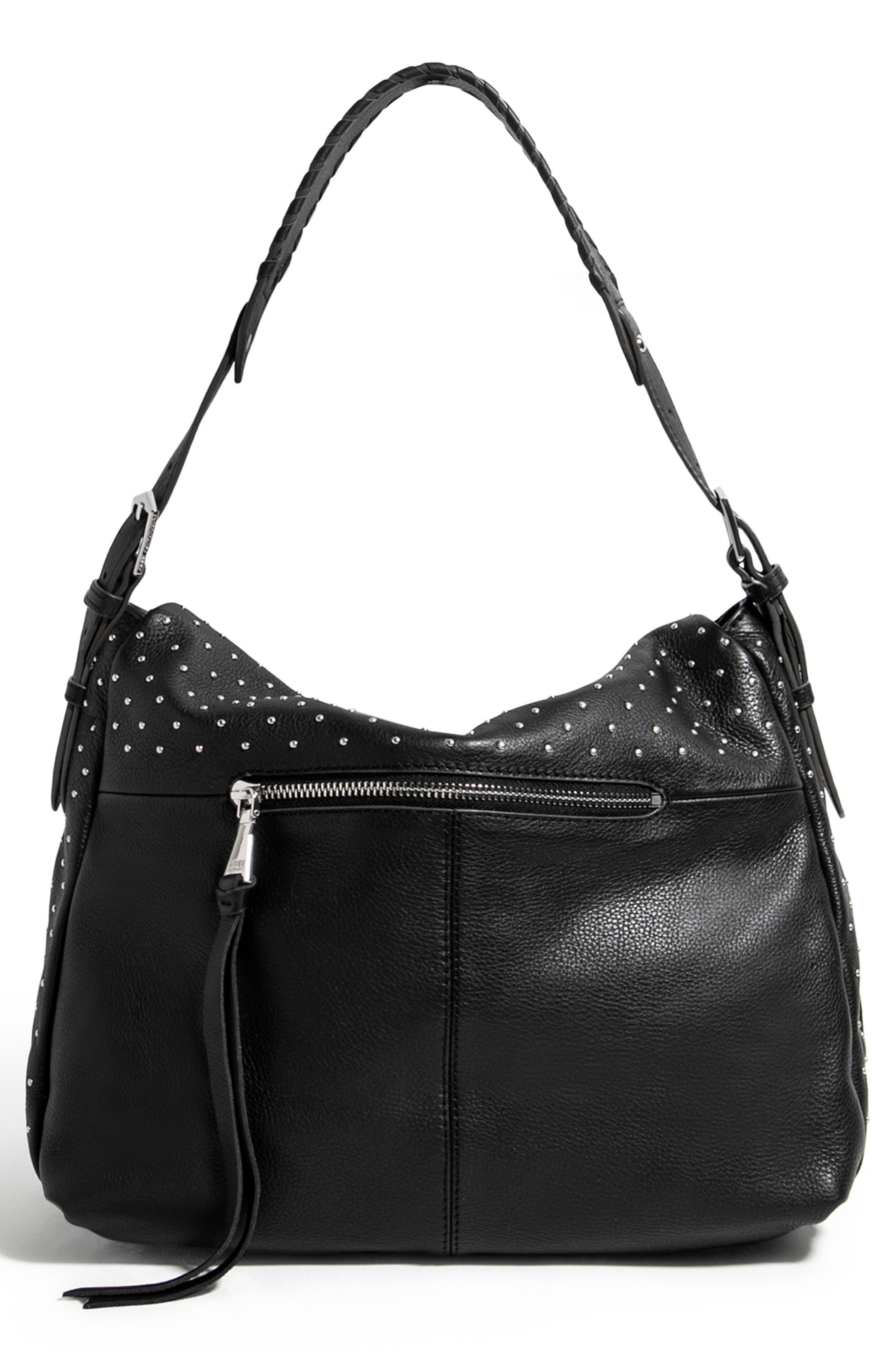 Kestenberg Bali Hobo Bag, Alternate, color, BLACK MICRO STUDS