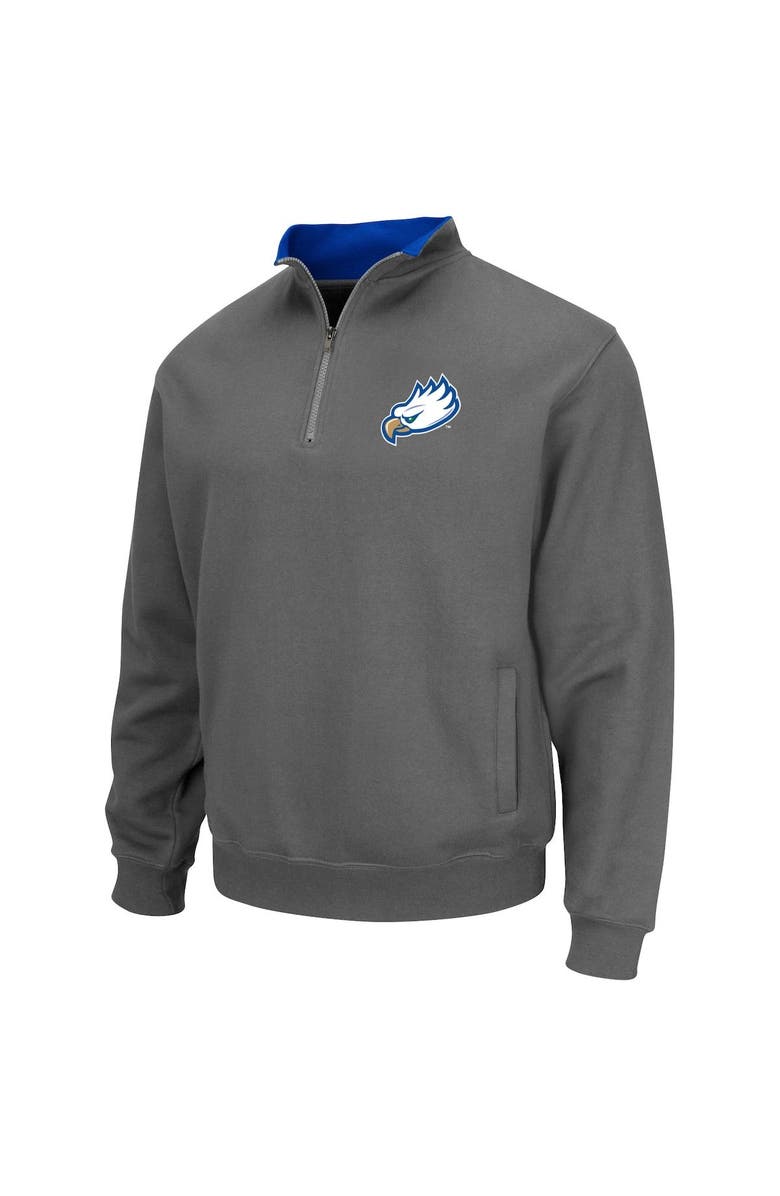 COLOSSEUM Men's Colosseum Charcoal Florida Gulf Coast Eagles Tortugas Quarter-Zip Sweatshirt, Alternate, color, 