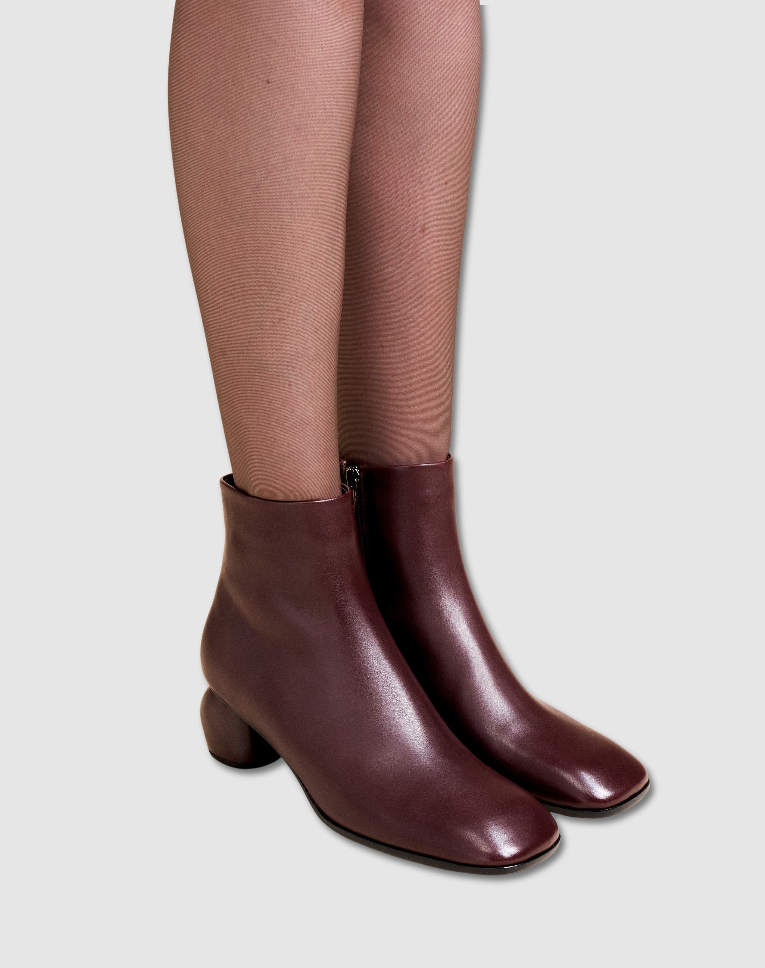 Tadao Low Heel Ankle Boot, Alternate, color, BURGUNDY
