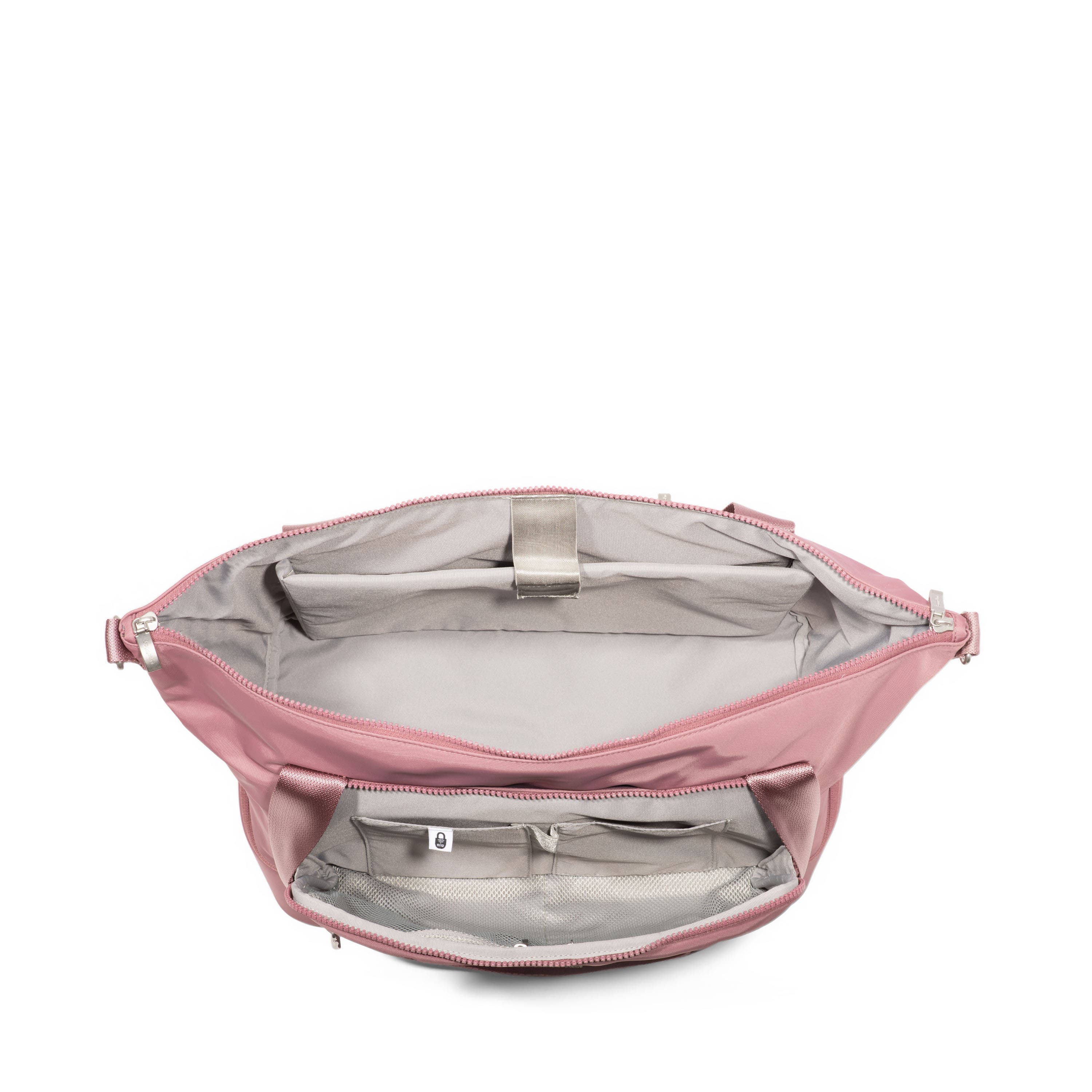 Park Ave Overnight Tote, Alternate, color, MAUVE TWILL