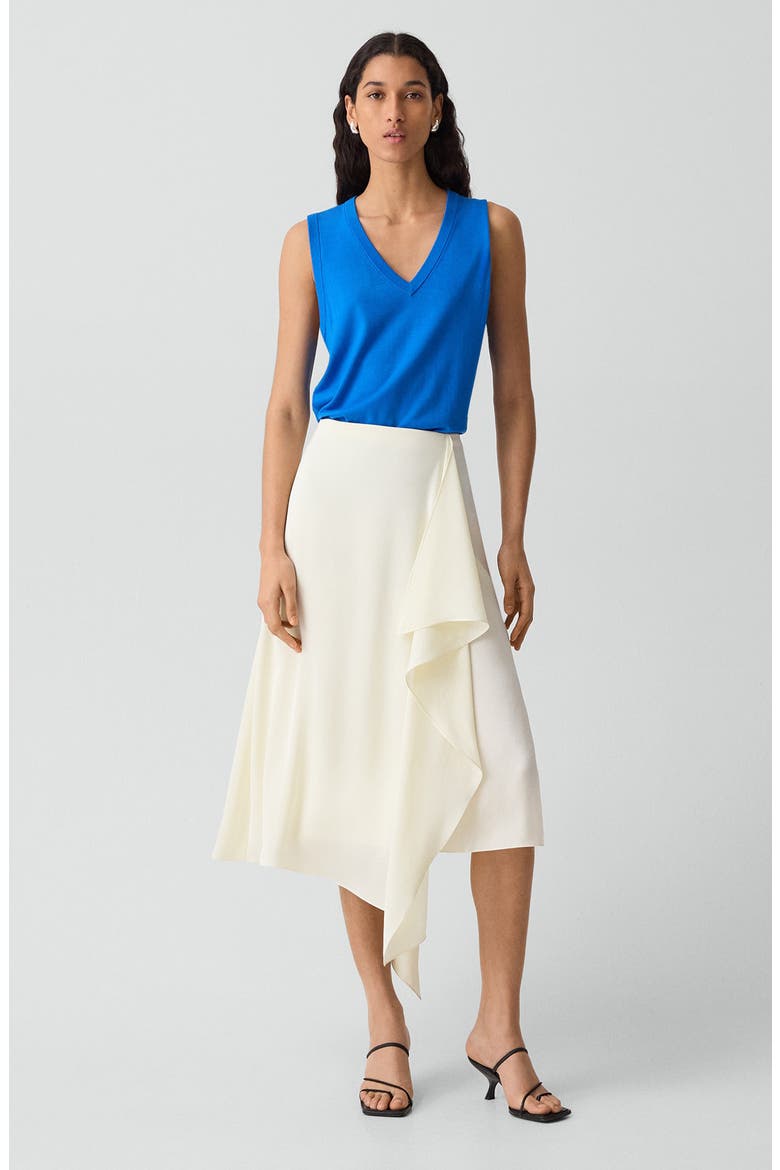 Convertible Satin Skirt, Alternate, color, LEMONGRASS