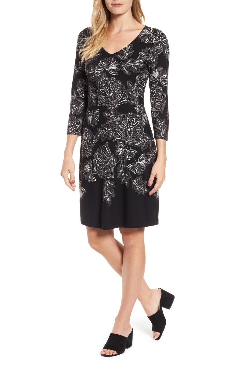 Tommy Bahama Filigree Floral Print Dress, Main, color,