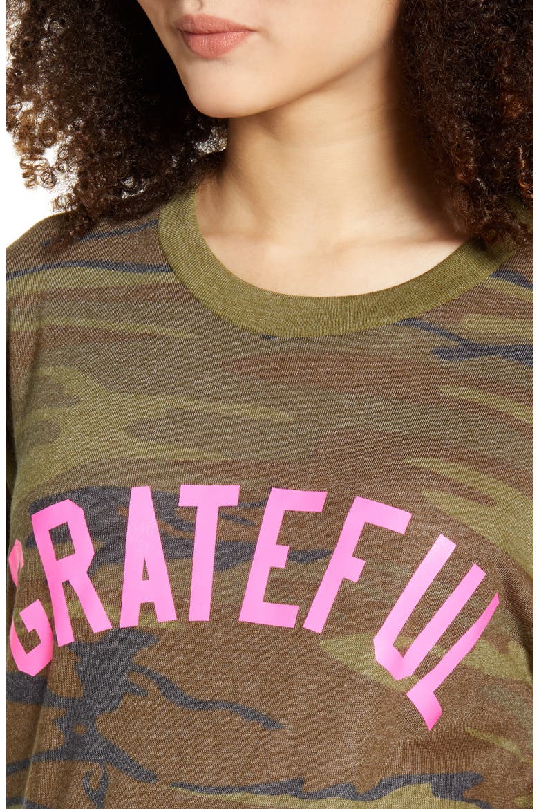 Grateful Camo Maternity Graphic Tee, Alternate, color, CAMO