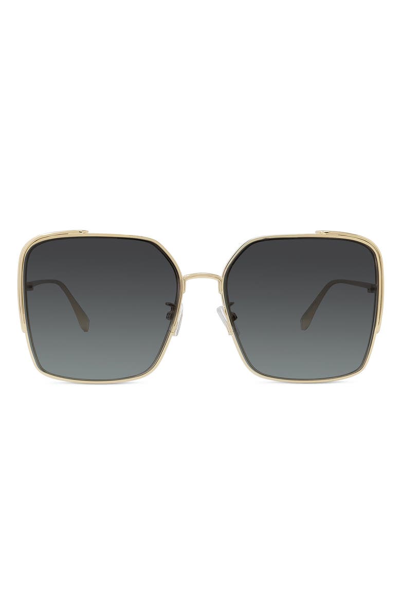 Fendi 'Fendi O'Lock 59mm Geometric Sunglasses, Main, color,