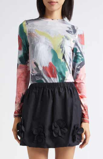 Floral Print Jersey Top
