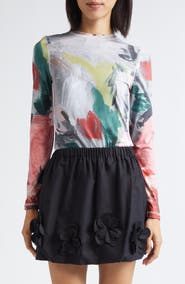 Stine Goya Floral Print Jersey Top