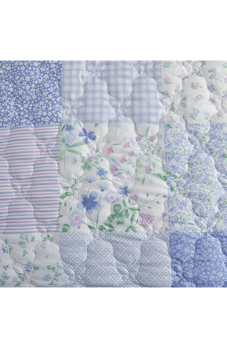 Laura Ashley Parker Patchwork Quilt Set, Alternate, color, Heather Purple