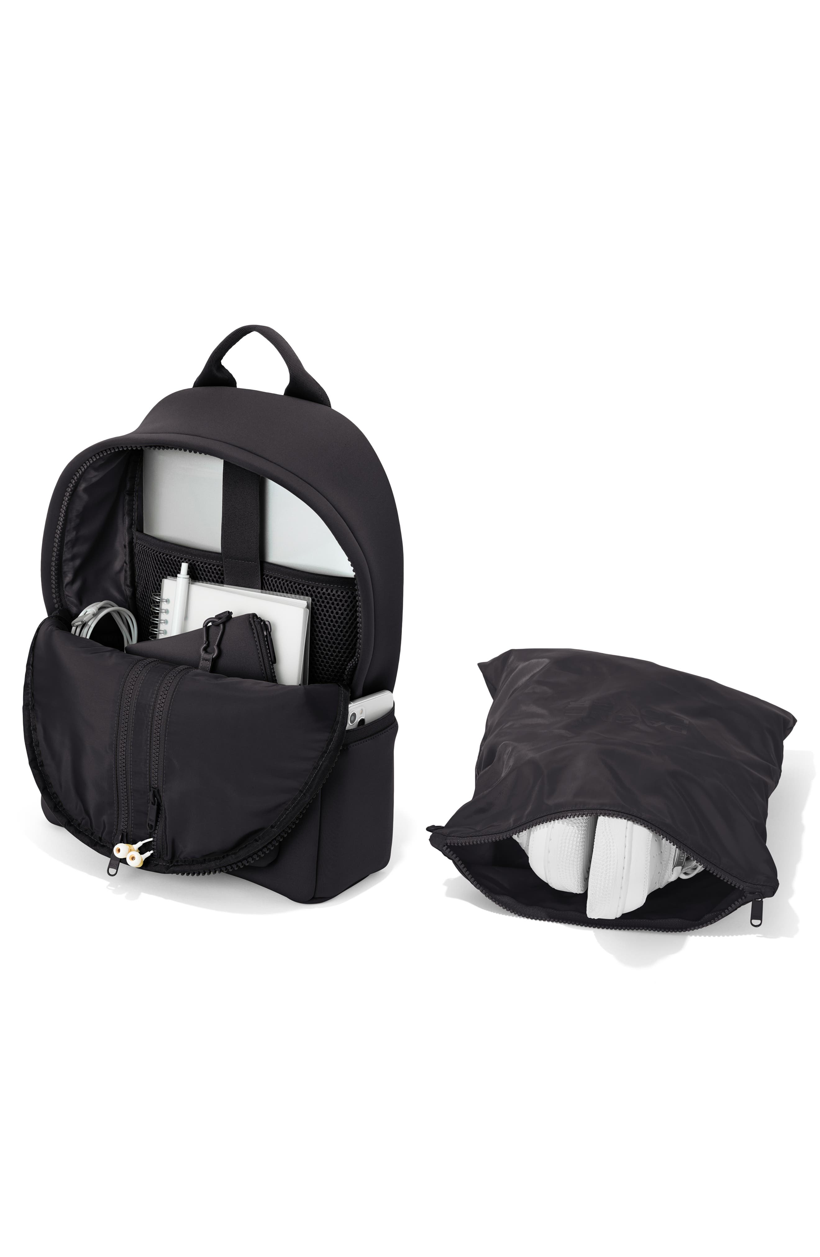 Dagne Dover Dakota Medium Neoprene Backpack, Alternate, color, Onyx