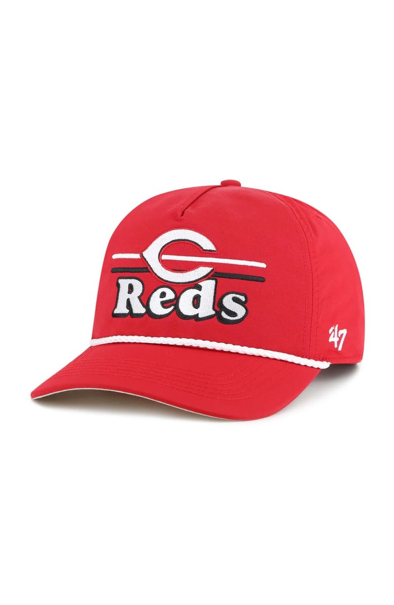 '47 Men's '47 Red Cincinnati Reds Campscape Hitch Adjustable Hat, Main, color, Red