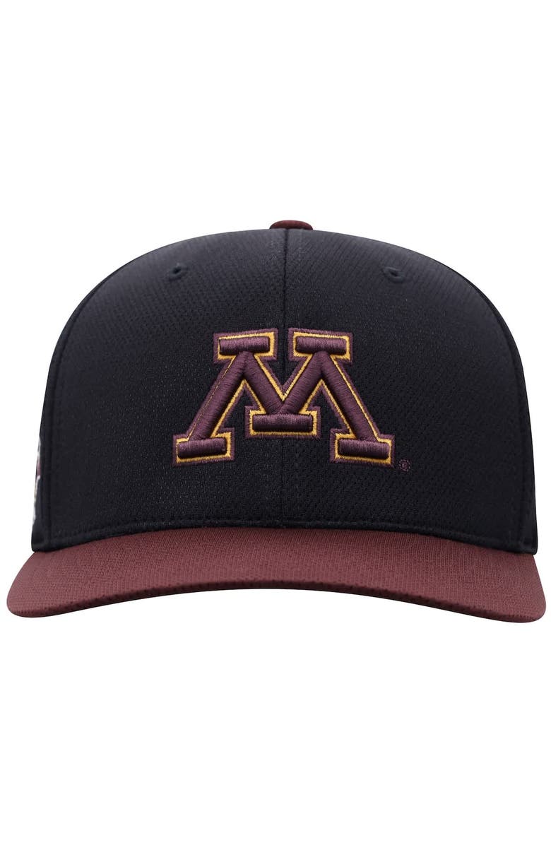 TOP OF THE WORLD Men's Top of the World Black Minnesota Golden Gophers Reflex Fitted Hat, Alternate, color, Black
