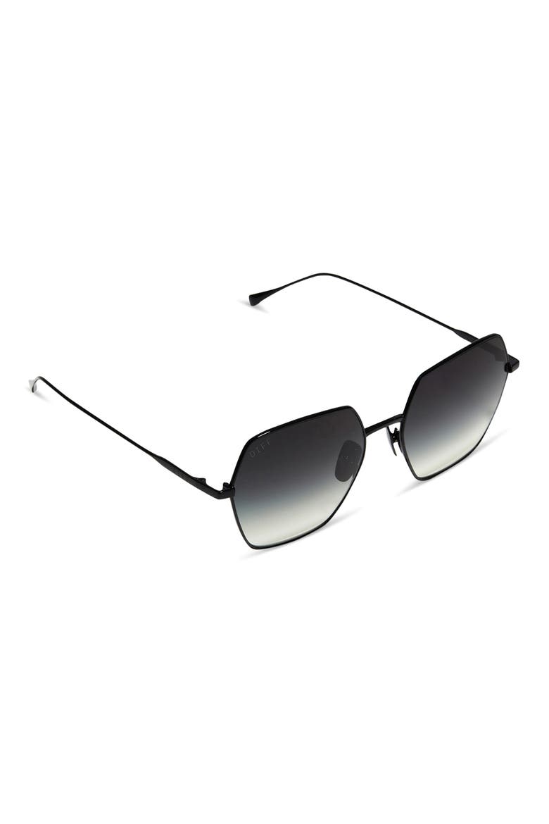 Harlowe 55mm Square Sunglasses, Alternate, color, BLACK/ GREY GRADIENT